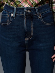 Azul oscuro - Vaqueros elásticos de corte slim de tiro mediano - Imagen 4 de 7