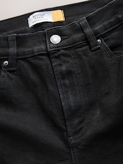 Black Mid Rise Stretch Bootcut Jeans - Image 6 of 7