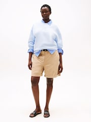 Tommy Hilfiger Curve Logo Embroidery Pique Sweatshirt - Imagen 3 de 5