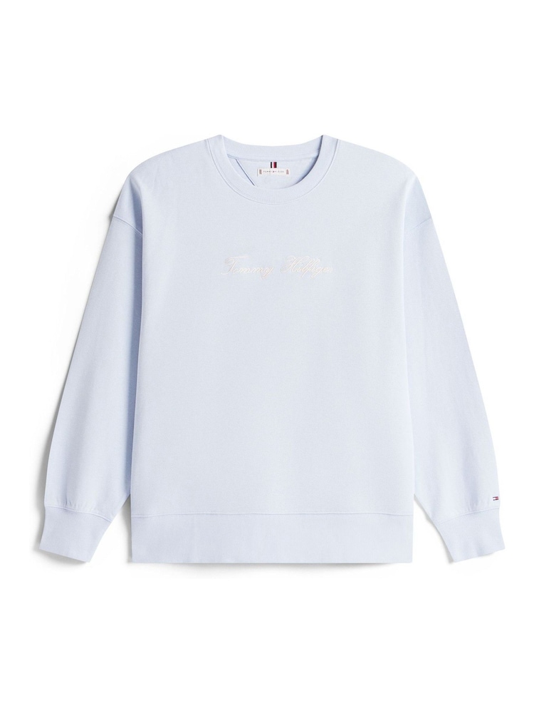 Tommy Hilfiger Curve Logo Embroidery Pique Sweatshirt - Imagen 5 de 5