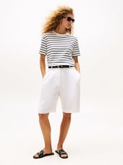 Tommy Hilfiger White Crew Neck Relaxed T-Shirt - Image 3 of 5