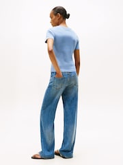 Tommy Hilfiger Blue Slim Crew Neck T-Shirt - Image 3 of 6