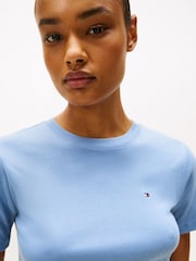 Tommy Hilfiger Blue Slim Crew Neck T-Shirt - Image 4 of 6