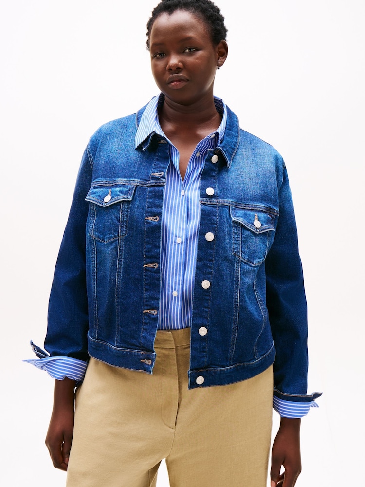 Tommy Hilfiger Curve Slim Denim Trucker Jacket - Bild 1 von 5