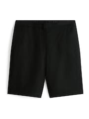 Tommy Hilfiger Black Curve Linen Blend Slim Tailored Shorts - Image 5 of 5