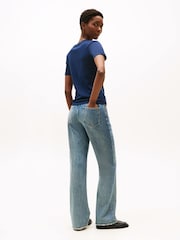 Tommy Hilfiger Blue Slim Crew Neck T-Shirt - Image 2 of 5