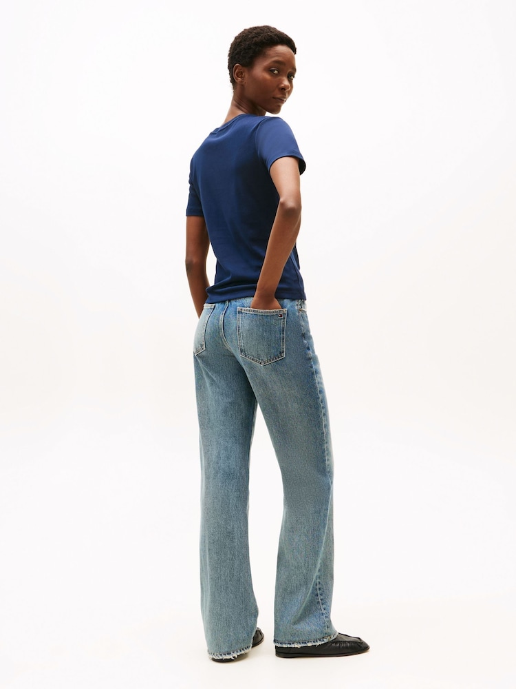 Tommy Hilfiger Blue Slim Crew Neck T-Shirt - Image 2 of 5