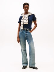 Tommy Hilfiger Blue Slim Crew Neck T-Shirt - Image 3 of 5
