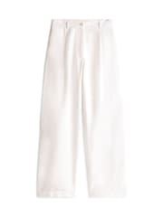 Tommy Hilfiger White Wide Leg Trousers With Linen - Image 5 of 5
