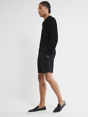 River Island Black Waffle Shorts - Image 3 of 5