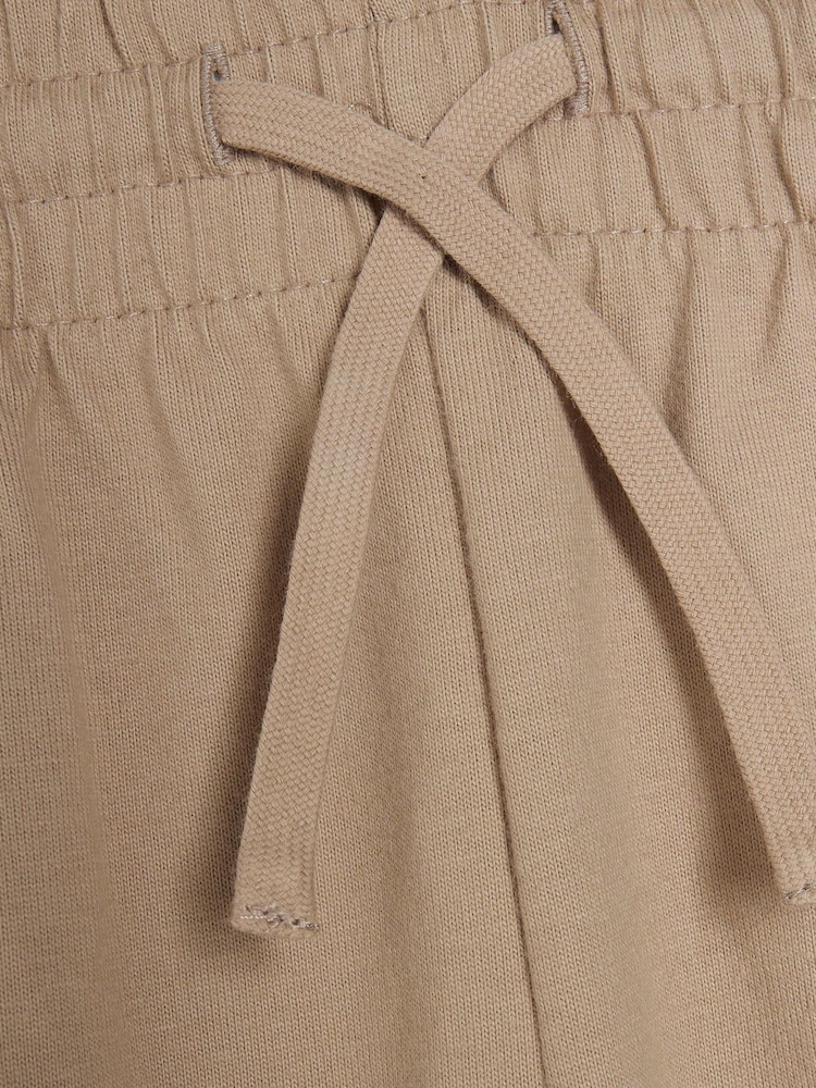 River Island Navy/Stone Regular Fit Jersey Shorts 2 Pack - Image 6 of 6