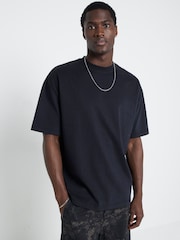 River Island Black Black Studio Oversized T-Shirt - Image 1 of 6
