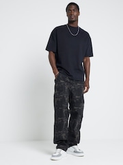 River Island Black Black Studio Oversized T-Shirt - Image 3 of 6