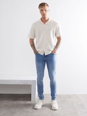 River Island Blue Skinny Stretch Jeans - Image 1 of 4
