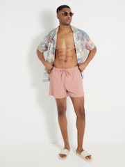 River Island Pink Seersucker Swim Shorts - Image 5 of 6