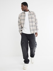 River Island Ecru Studio Oversized T-Shirt - Imagen 3 de 6