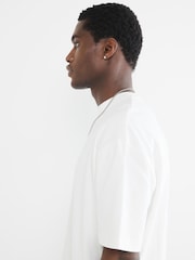 River Island Ecru Studio Oversized T-Shirt - Imagen 4 de 6