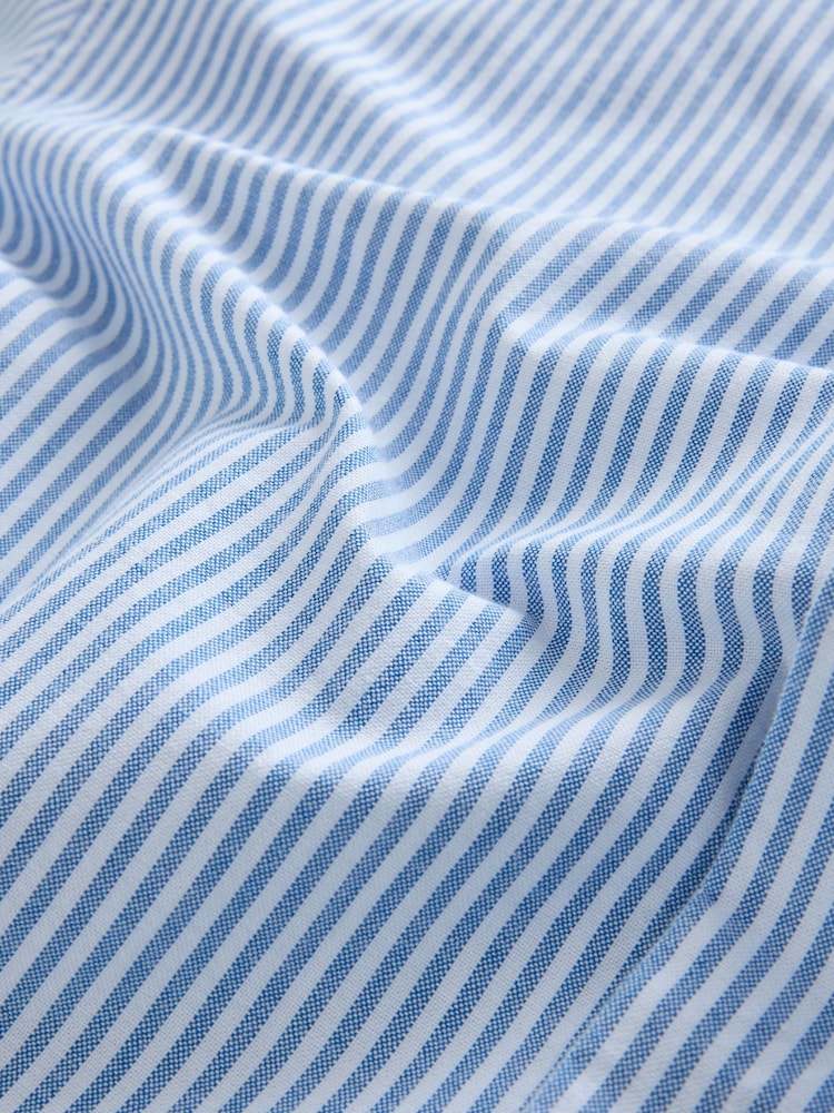 Blue Stripe Oxford Long Sleeve Shirt - Image 4 of 4 Blue Stripe Oxford Long Sleeve Shirt - Image 4 of 4