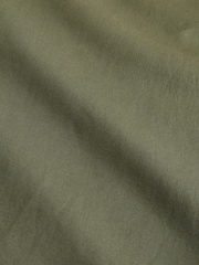 Green Cotton Linen Blend Short Sleeve Shirt - Image 8 of 8