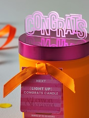 Lemon & Bergamot Orange Congrats Light Up Candle - Image 1 of 4