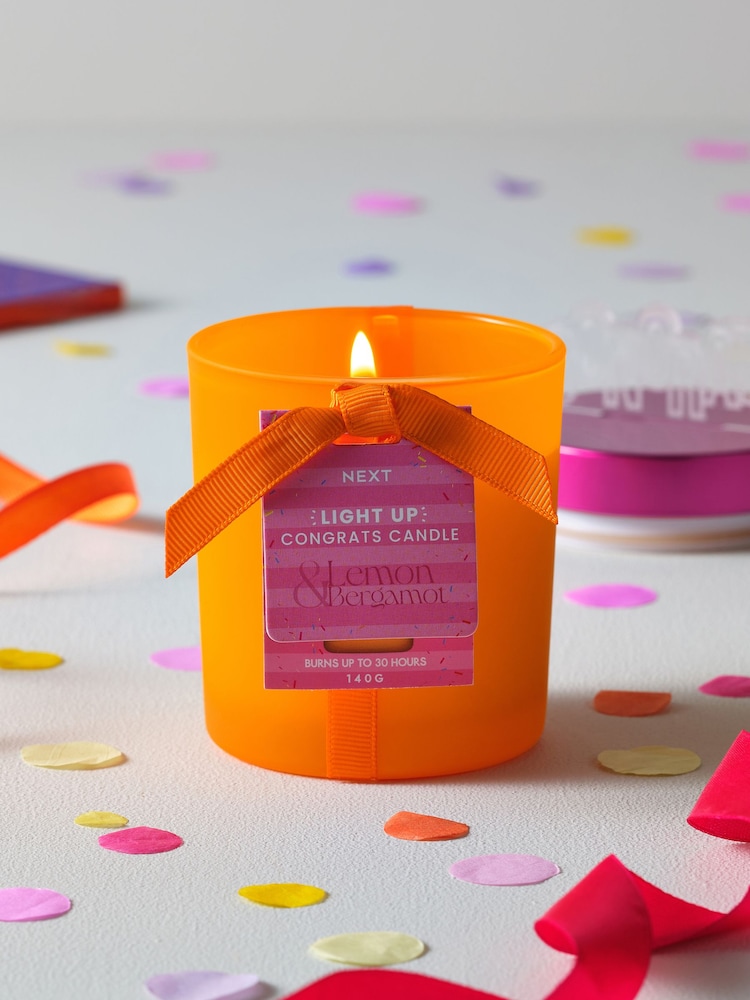 Lemon & Bergamot Orange Congrats Light Up Candle - Image 2 of 4
