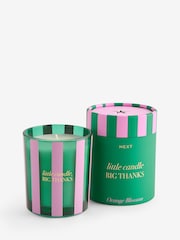 Orange Blossom Green & Pink Stripe Thank You Candle - Image 3 of 3