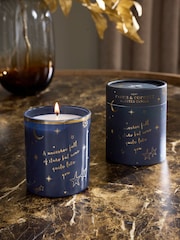 Cassis & Coconut Navy & Gold Celestial Stars & Moon Candle - Image 1 of 3