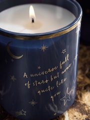 Cassis & Coconut Navy & Gold Celestial Stars & Moon Candle - Image 2 of 3