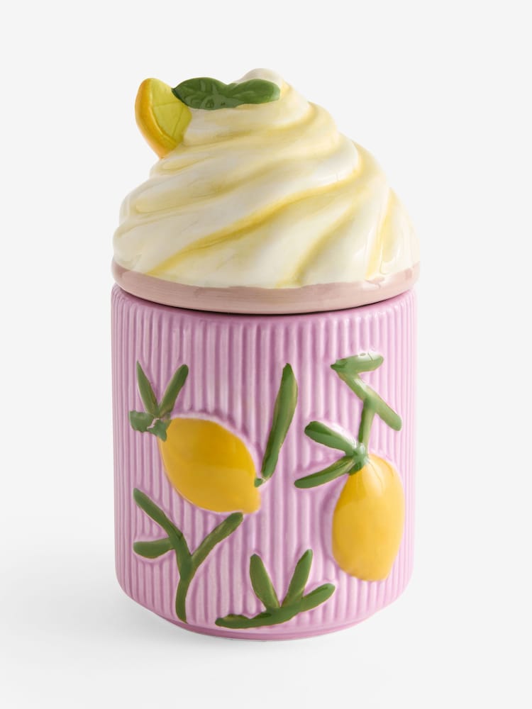 Lemon Sorbet Scented Jar Candle - Image 4 of 4
