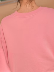 Fluro Pink Cotton Rich Crew Neck Heavyweight T-Shirt - Image 6 of 7