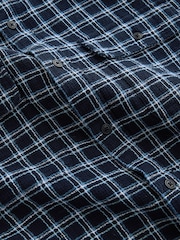 Blue Micro Check Long Sleeve Shirt - Image 8 of 8
