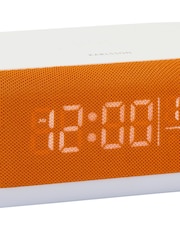 Karlsson Bright Orange Vogue Alarm Clock with Phone Charger - Image 4 of 5