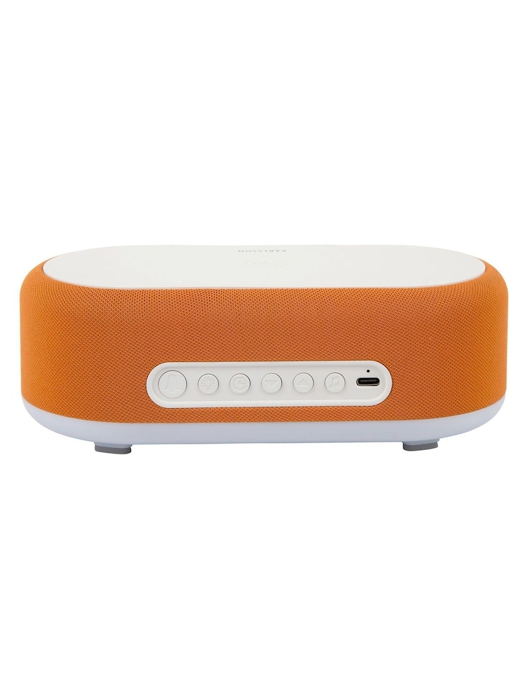 Karlsson Bright Orange Vogue Alarm Clock with Phone Charger - Image 5 of 5