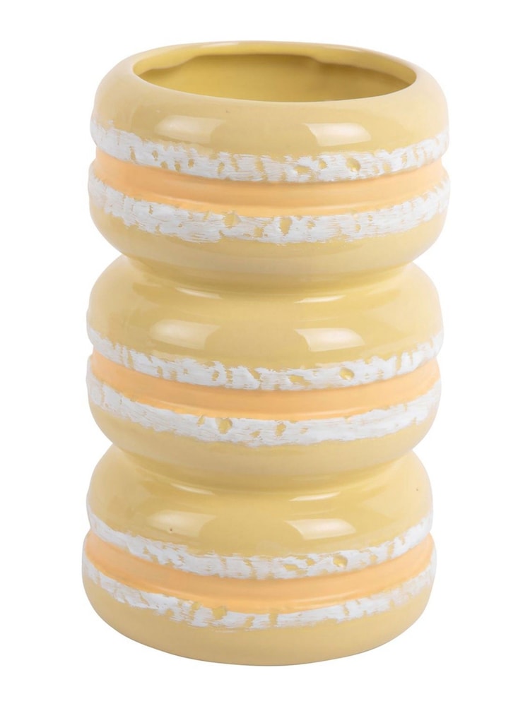Present Time Soft Yellow Macaron Vase - Image 3 of 3 Present Time Soft Yellow Macaron Vase - Image 3 of 3