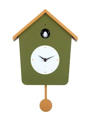Karlsson Army Green Ochre Yellow Cuckoo Wall Clock - Image 3 of 4