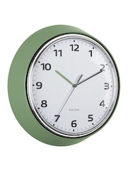Karlsson Jungle Green Modern Retro Wall Clock - Image 3 of 4