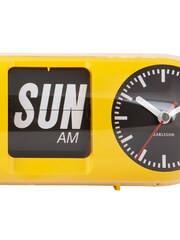 Karlsson Bright Yellow Tube Flip Wall Clock - Image 3 of 4