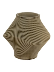 Present Time Tea Green Twisted Rib Vase - Image 3 of 4