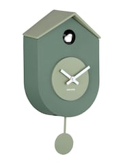 Karlsson Jungle Green Grayed Jade Grato Cuckoo Wall Clock - Image 3 of 4