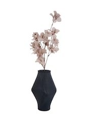 Present Time Dark Blue Twisted Rib Vase - Image 3 of 5