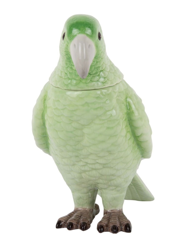 Present Time Soft Green Bird Storage Jar - Image 2 of 4 Present Time Soft Green Bird Storage Jar - Image 2 of 4