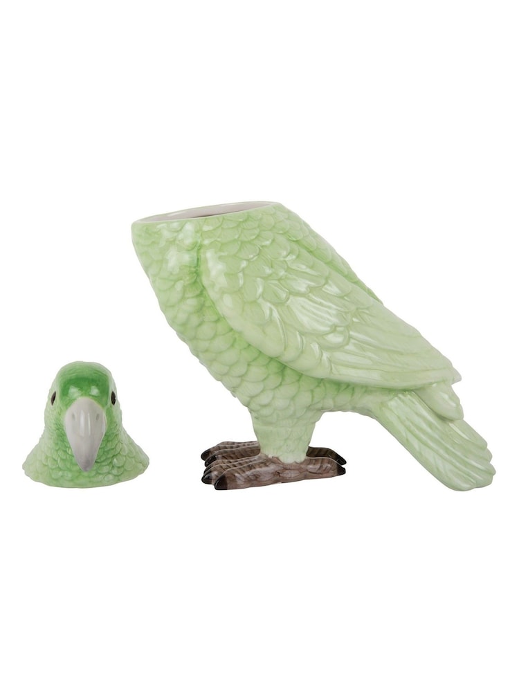 Present Time Soft Green Bird Storage Jar - Image 4 of 4 Present Time Soft Green Bird Storage Jar - Image 4 of 4