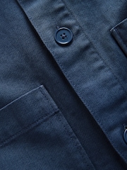 Blue Hem Pocket Shacket - Image 5 of 6