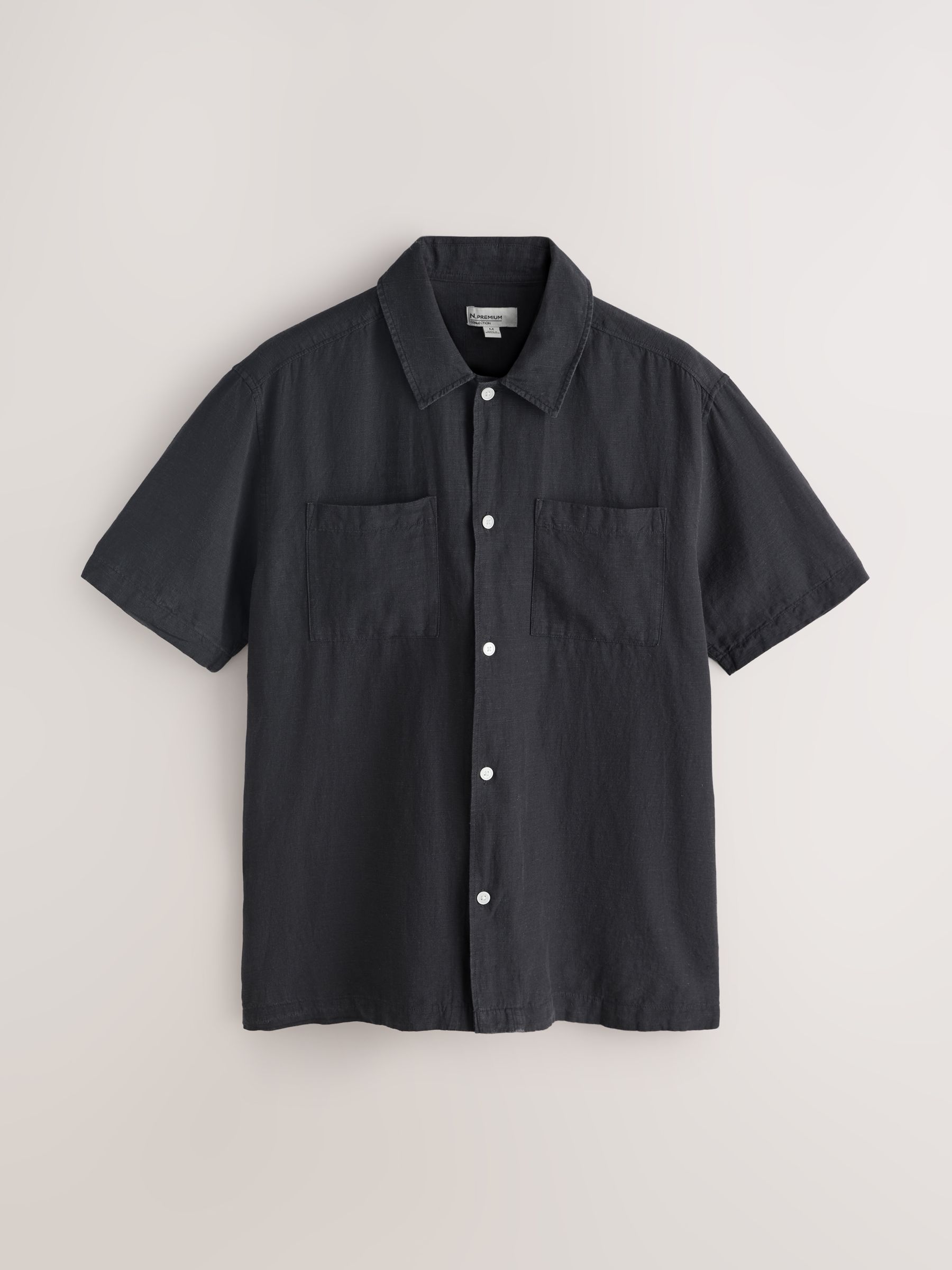 【チャコールブラック】M2488 BASIC LINEN T The Linen T-Shirt Oversized: Neutrals 3-Pack