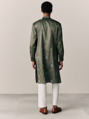 Green Kurta Shirt - Image 3 of 8
