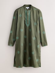 Green Kurta Shirt - Image 6 of 8