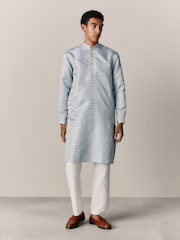 Blue Kurta Shirt - Image 3 of 8