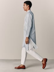 Blue Kurta Shirt - Image 5 of 8