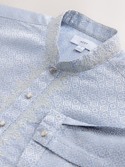 Blue Kurta Shirt - Image 7 of 8