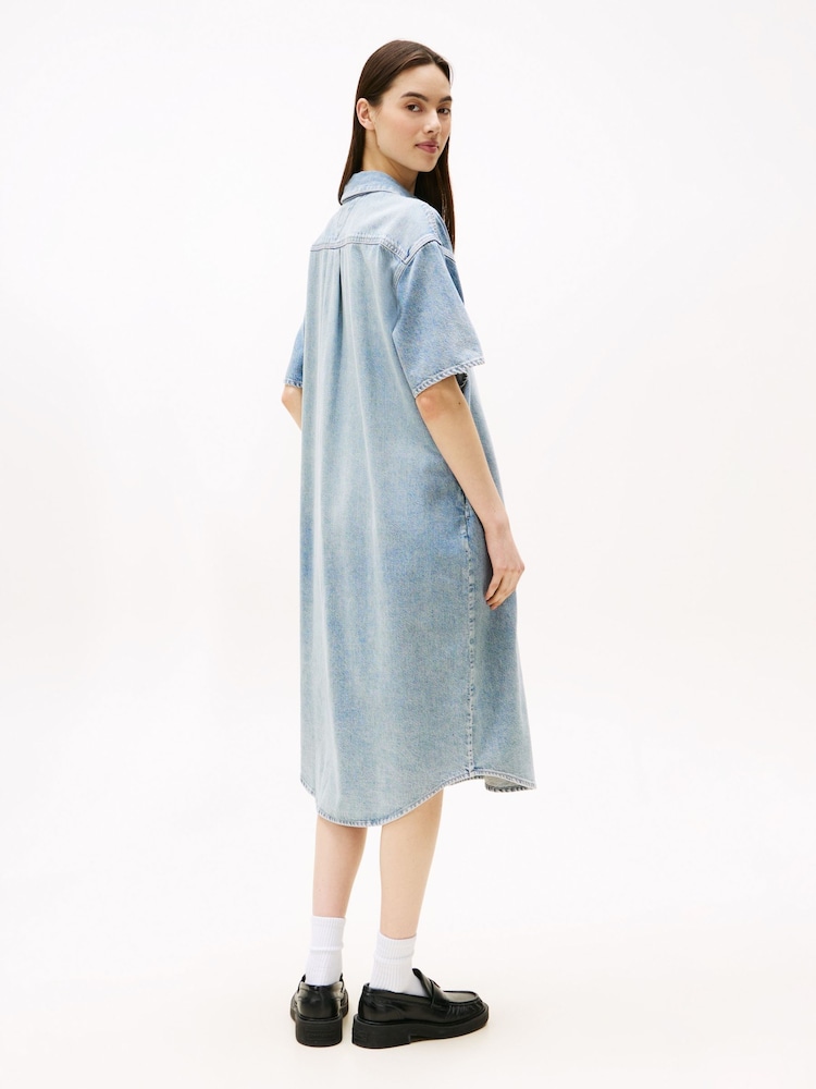 Tommy Jeans Relaxed Midi Denim Shirt Dress - Bild 2 von 5